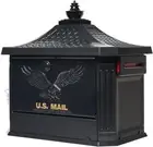 Hamilton Cast Aluminum Locking Post Mount Mailbox Compatibility Code C Black