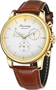 [FORSINING] Men's Automatic Watch Power Reserve Date Display Fashion Mechanical Wristwatch