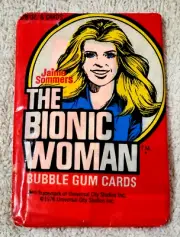 1976 THE BIONIC WOMAN Donruss Sealed Wax Pack