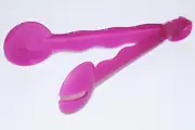 Tupperware Impressions Serving Spoons 2pc Set Slotted & Scoop Radish Purple NEW