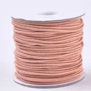 2mm Salmon Elastic Round Hat 5m Length Masks Sewing AUSSIE SELLER