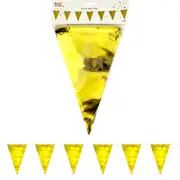 Metallic Gold Flag Banner 10m