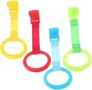 ORFOFE Pcs Crib Pull Rings Learning Standing Assistant Safe Hanging Rings Nursery Cot Accessory Strong Smooth Material