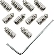 E-outstanding Pushrod Connector 10PCS 2.1mm Push Rod Linkage Stopper for RC Airplane Plane DIY Parts,Fast Adjustable Pull Push Rod Adjuster Connector