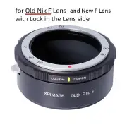 XPimage Lock Lens Adapter for Old NIKON F Lens to Sony E mount A6500 A7RV Camera