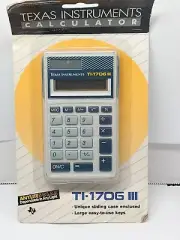 1988 Texas Instrument TI-1706 III Solar Calculator Vintage NEW