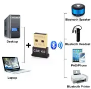 USB 2.0 Mini Bluetooth 4.0 CSR4.0 Adapter Dongle for PC LAPTOP WIN XP VISTA 7 8