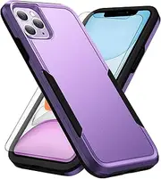 Asuwish Phone Case for iPhone 11 Pro Max 6.5 with Tempered Glass Screen Protector Cover and Slim Thin Hybrid Full Body Protective Mobile Cell Accessories iPhone11 11pro Promax i XI Plus Women Purple