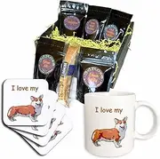 3dRose cgb_129042_1 Cute and Cuddly Canine I Love My Pembroke Welsh Corgi-Coffee Gift Basket, Multicolor