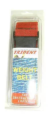 Scuba Diving Dive Weight Belt 58in Equipment Red WB36
