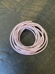 Leathercord USA 1.5mm Round Metallic Suraiya White Indian Leather Cord (58”)