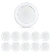 10 Pack 6 Inch LED Dimmable Flush Mount Ceiling Light, 16.5W Surface Mount Di...