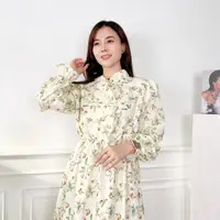在飛比找蝦皮購物優惠-Hum REC Maxi Dress 女式時尚韓式 Laur