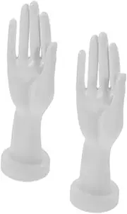MUSISALY Hand Mannequin for Gloves Jewelry Lifelike Fake Hands Plastic Bracelet Holder Display Stand for Wedding Photography
