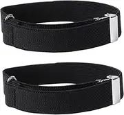 [ROMISBABA] Versatile Armband Elastic Armband Bangle Women Shirts Wrist Bands Unisex Armband Wristband Elastic Bracelets Elastic Armlet Male Female Armband Skirt Armlet Polyester Black