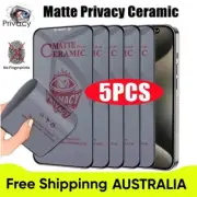 5Pcs Matte Ceramic Privacy Screen Protector for IPhone11 to 16 Anti-spy Film AUS