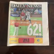 Aaron Judge New York Daily News Record-breaking 62 Home Runs Edition!