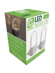 Greenlite Automatic Plug-in Oval LED Nightlight Dusk to Dawn 2 pack
