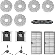 Dreame Accessory Set for X40 Ultra and X40 Ultra Complete Robot Includes 6x Mop Cloths (3 Pairs), 2x Filters, 2x Dust Bags, 2x Side Brushes, 1x Main Brush