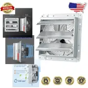 Corrosion-Resistant 10-Inch Silver Gray Exhaust Fan for Garages and Attics