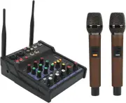 Bewinner Compact 4-Channel Studio Mixer, Wireless Mini Bluetooth Stereo Mixer...