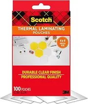 Scotch Thermal Laminating Pouches, 4 x 6-Inches, Photo Size, 100-Pouches (TP5900-100)