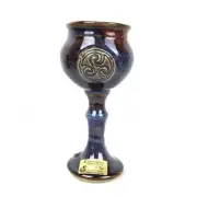 Irish Handmade Pottery Colm de Ris Solstice Goblet Blue