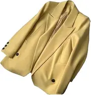 [Generic] Women Solid Color Long Sleeves Suit Jacket Blazer Female Coat Spring Top Outwear