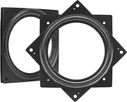 [Lswteiz] 2Pack 6Inch Square Lazy Susan Turntable Bearing Plate, 500lbs Capacity Rotating Swivel Base for Serving Trays, Kitchen
