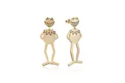 Couture Kingdom Disney The Muppets Kermit The Frog Drop Earrings 6cm Gold