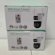 2WS318【Dual Lens Linkage】6MP PTZ Security Camera Outdoor, Wireless Security C...