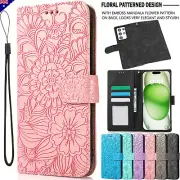 For Samsung S25 S24 S23 S22 S21 S20 FE Ultra Plus Case Leather Wallet Flip Cover