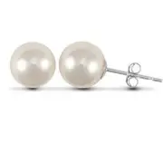 Ladies 7-8mm Freshwater Pearl Stud Earrings
