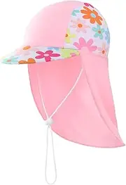 [Home Prefer] Boys Sun Hat Long Flap Quick Dry Sun Protection Cap Surf up Swim Hat