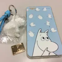 在飛比找蝦皮購物優惠-iPhone6 plus手機殼 卡通moomin 藍色磨砂保