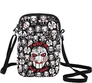 [LEVLO] Jigsaw Killer Crossbody Bag Horror Movie Fans Gift I Want To Play Game Jigsaw Killer Shoulder Bag Jigsaw Merch