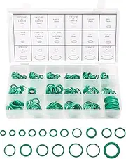 270 Pieces Seal Gasket Washer,O Ring Assortment Set Kit,Car Air Conditioning AC O Ring Kit,Sealing ORings Gasket Assortment Set,Rubber Washer Orings for A/C Professional Plumbing