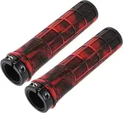 2pcs Mountain Bike Locking Handlebar Grips Non Slip TPR Replacement Grips for Enhanced Control Comfort Complex Terrains Easy Installation for Road Folding Bikes