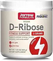 Jarrow Formulas Ribose, Supports: Muscle Recovery,Energy,Endurance, 200 g (7.05 OZ)