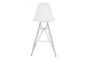 SK Designer Living | Replica Eames DSR Stool | White & Chrome