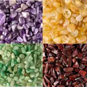 1lb Tumbled Stone Collection Citrine Green Aventurine Amethyst Red Tigers Eye
