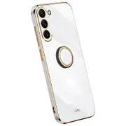 XINLI Phone Case For Samsung Galaxy S22+ 5G,Protective Back Cover Electroplating Shell Kickstand