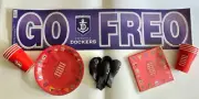 Fremantle Dockers AFL Party Celebration Pack Napkins Cups Plates Banner Balloons