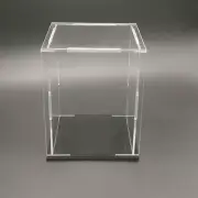 1x Clear Acrylic Display Case Stands Box Model Figure Showcase Dustproof Decor