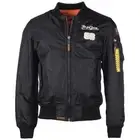 Mil-Tec Top Gun Flight Jacket Tomcat Windbreaker Warm Reversible Mens Black