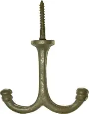 (5 Pack) Cast Iron Wardrobe or Ceiling Coat Hook