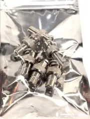 BNC Male to RCA Female Adapter - CCTV Connector Coupler Plug – 6 Pack