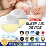 White Noise Nature Sound Machine Sleeping Aid Sounds Machine Therapy Relaxing 2x