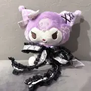 NEW 30cm Japan Sanrio Kuromi Black Lace Ribbon Kawaii Plush Doll Toy My Melody