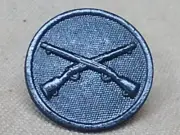 WWI US Army Infantry Collar Disk, 3rd Variaiton with swivels
